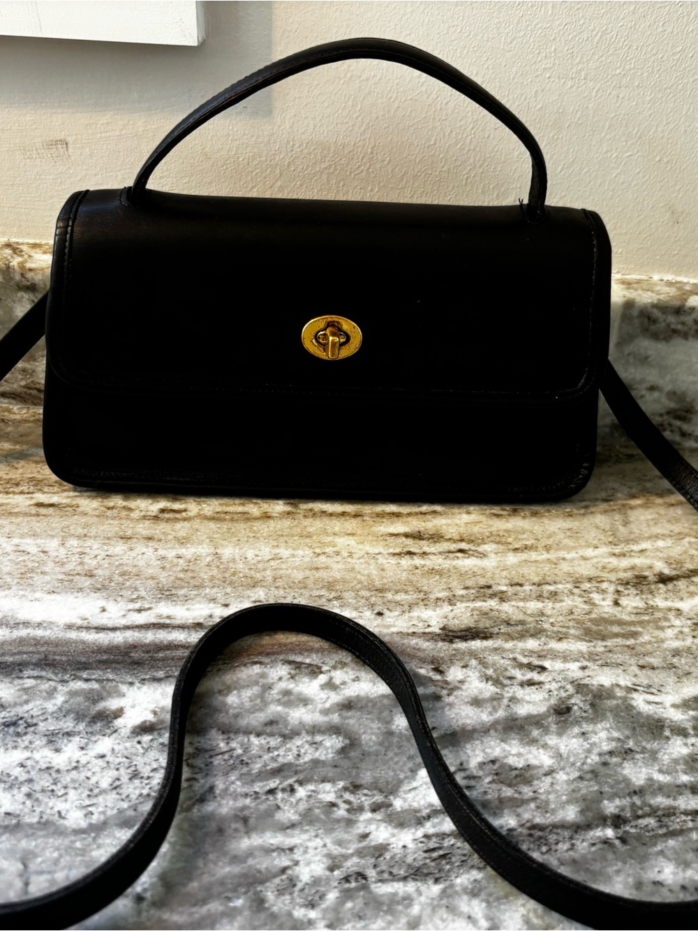 Vintage Coach 1997 Sonoma Flap Clutch Top Handle Crossbody Bag - Picture 4 of 16